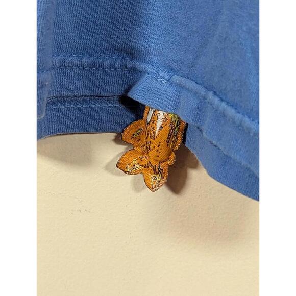 Pirana Joe Grand Turk Blue Cotton XL Tee with Compass Fish Print Travel Island - Picture 6 of 9